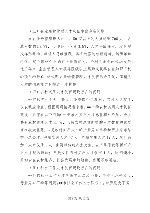 人才工作现状与工作对策调研报告.docx