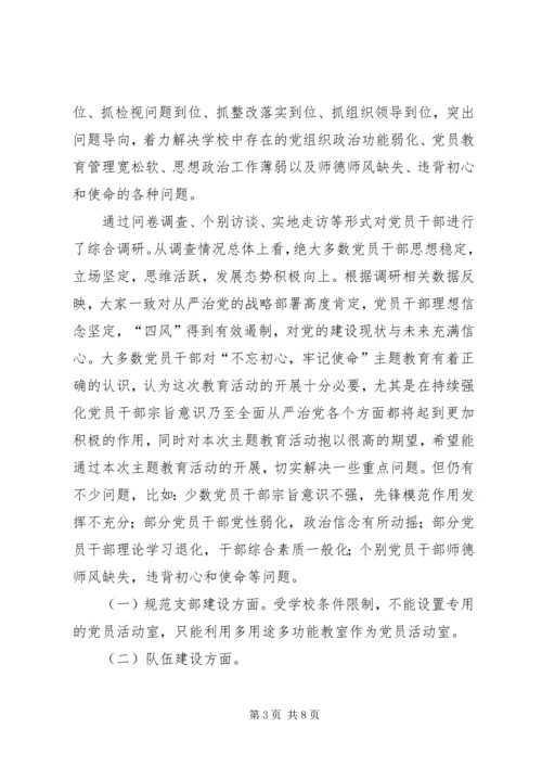 学校党建和思想政治工作调研报告.docx