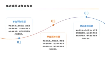 简约3项流程时间轴PPT