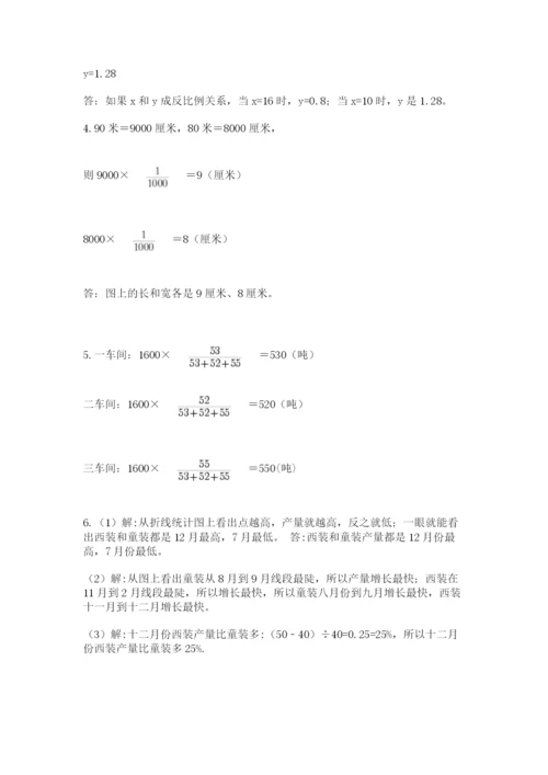 小学六年级升初中模拟试卷含答案（名师推荐）.docx