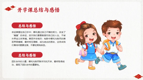 励志教育哪吒主题通用PPT模板