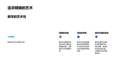 数学的艺术美学PPT模板