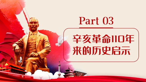 纪念辛亥革命110周年重要讲话精神解读PPT