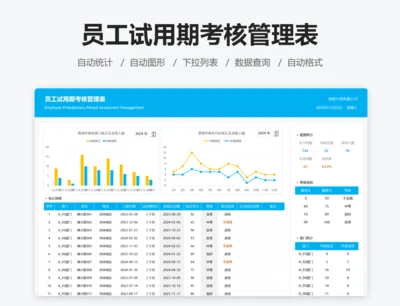 员工试用期考核管理表