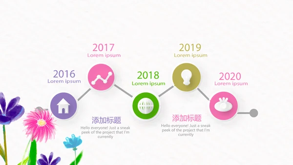 水彩风幼儿园教育心得体会工作总结汇报动态PPT模板