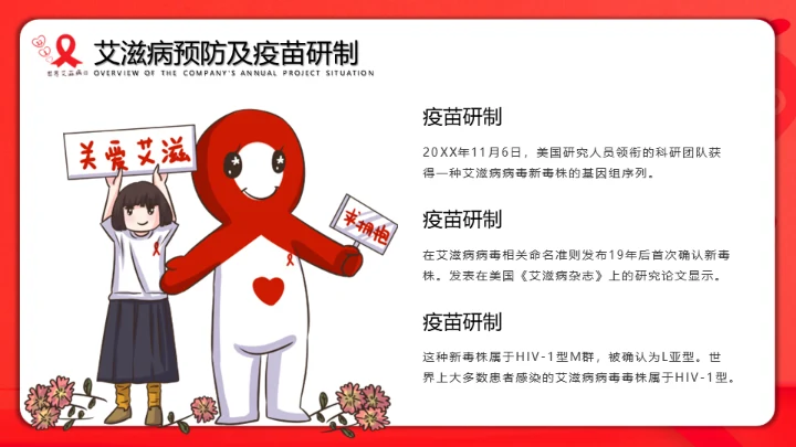 世界艾滋病日通用PPT课件