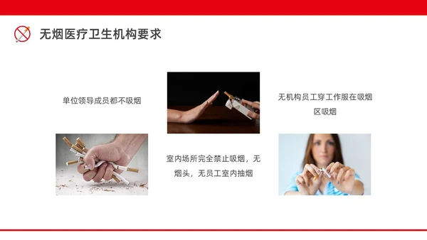 红色水彩简约商务控烟企业培训PPT课件禁烟