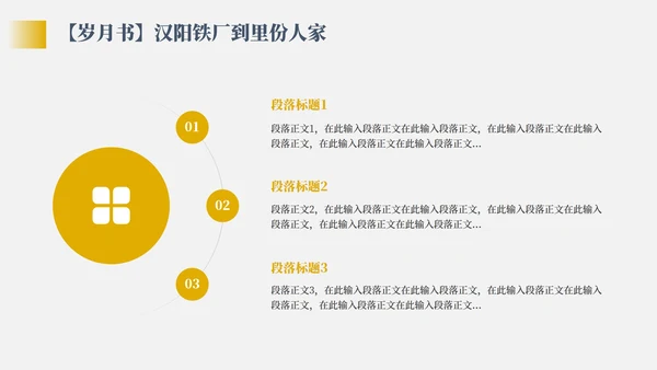 黄色几何复古风家乡武汉介绍PPT模板