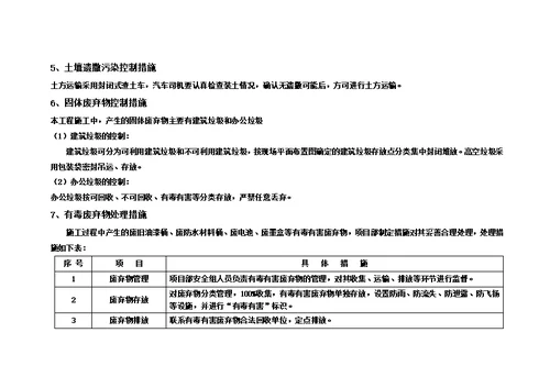 绿色施工主要措施