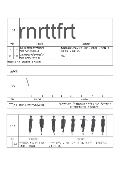 《全国健美操大众锻炼标准》第三套大众一级动作图解