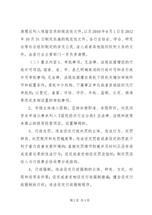 规范性文件清理工作实施方案.docx