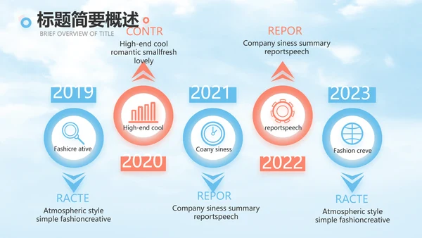 蓝色唯美天空毕业典礼通用动态PPT