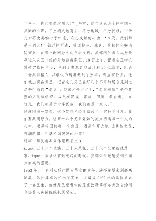 铸牢中华民族共同体意识征文12篇.docx