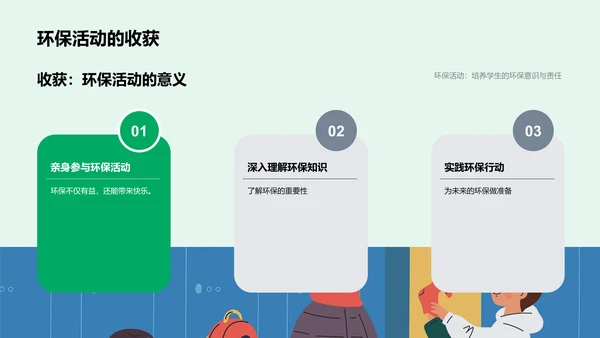 四年级环保行动启动PPT模板