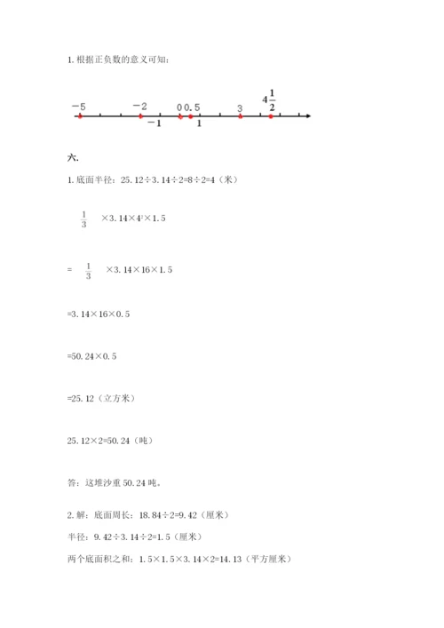 苏教版六年级数学小升初试卷及完整答案【名师系列】.docx