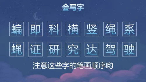 部编版四年级上册夜间飞行的秘密课件PPT模板