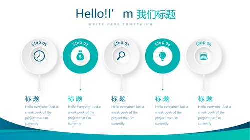 蓝色时尚主治医师述职报告年年终总结动态PPT