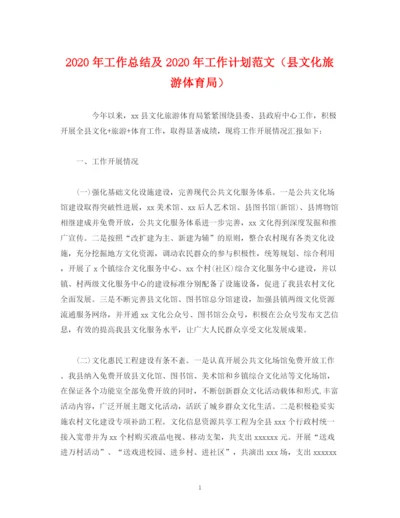 精编之经典范文年工作总结及年工作计划范文（县文化旅游体育局）.docx