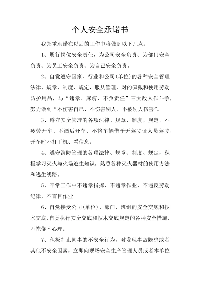 个人安全承诺书.docx