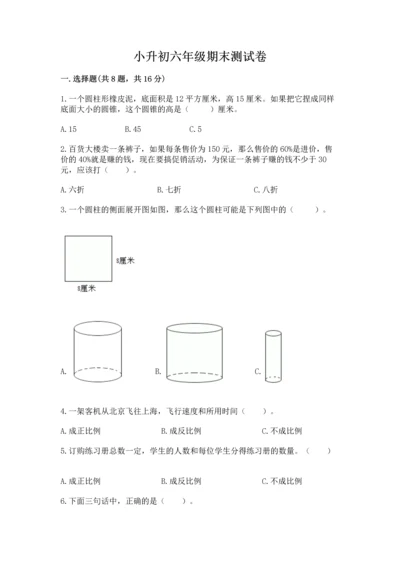 小升初六年级期末测试卷【实用】.docx