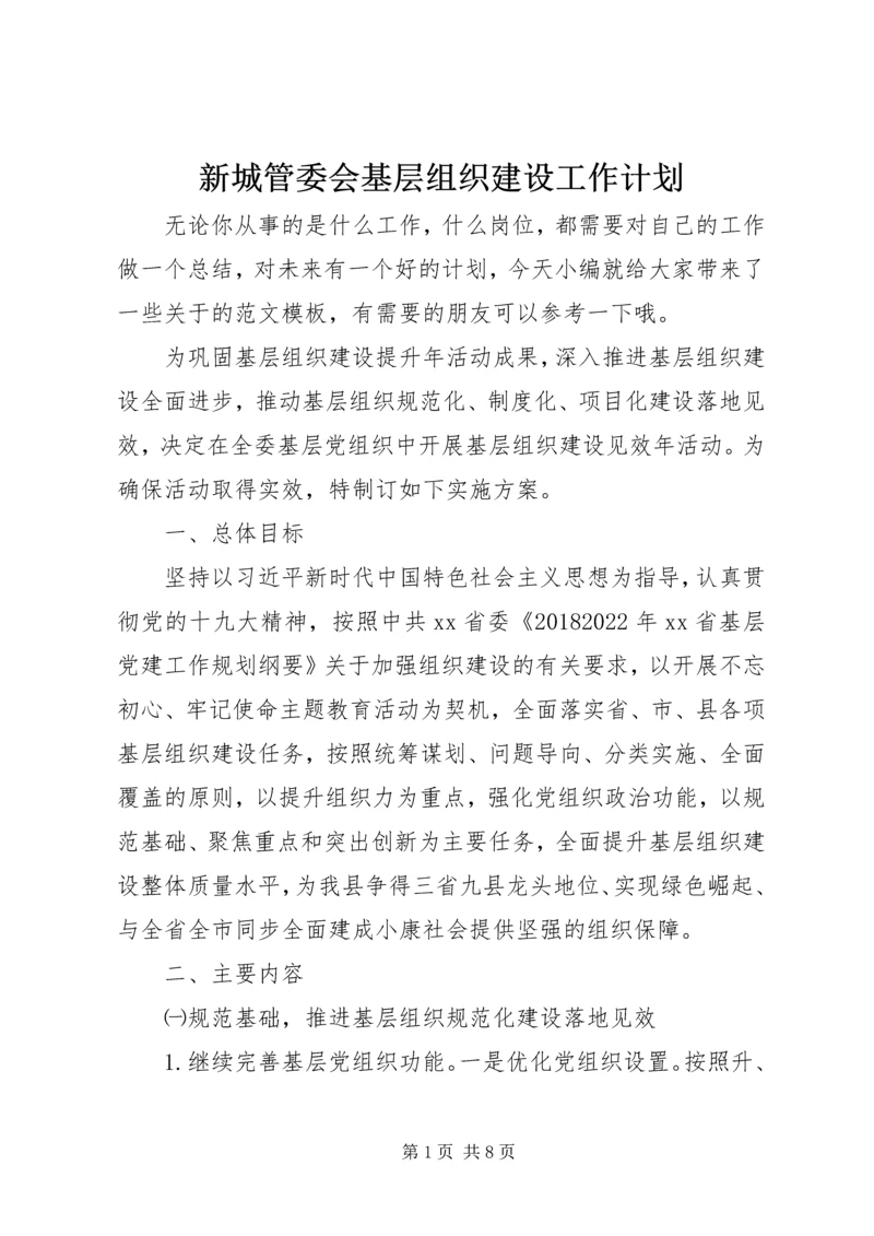 新城管委会基层组织建设工作计划.docx