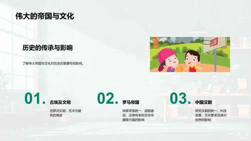 历史课程启动报告PPT模板
