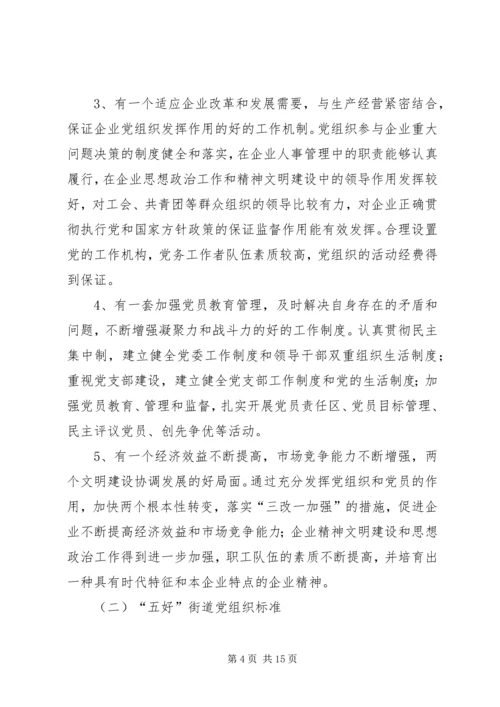 五好基层党组织意见.docx
