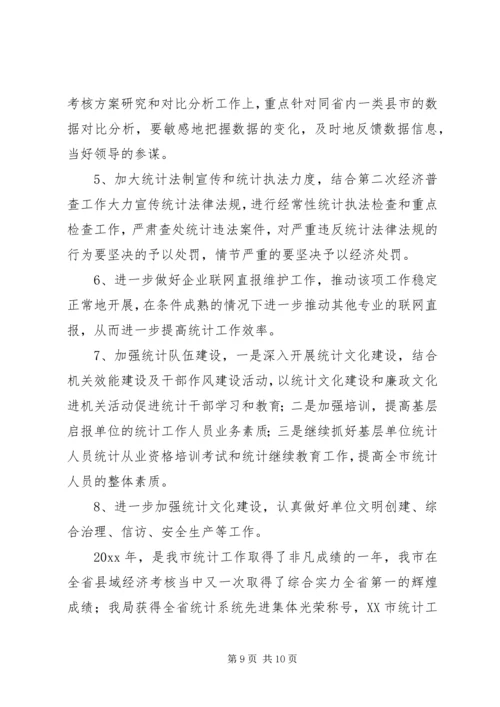 统计工作总结及工作计划精编.docx