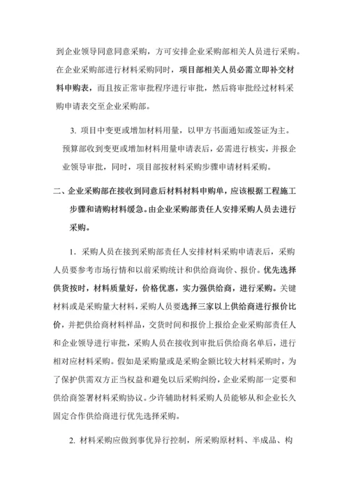 建筑工程材料采购管理新规制度及作业流程.docx