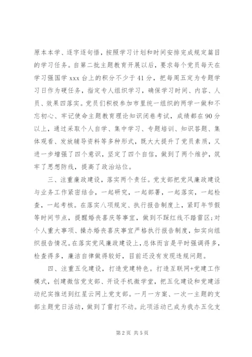 党支部某年党建工作亮点总结.docx