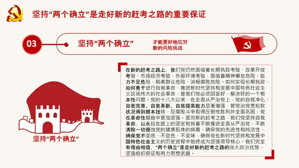青年学习两个确立的决定性意义党课PPT课件