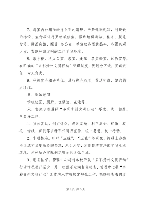 罗汉中学多彩贵州文明行动工作方案 (5).docx