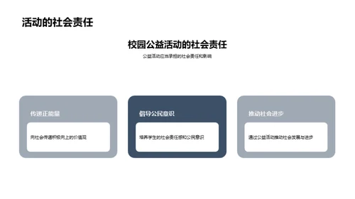 策划校园公益活动