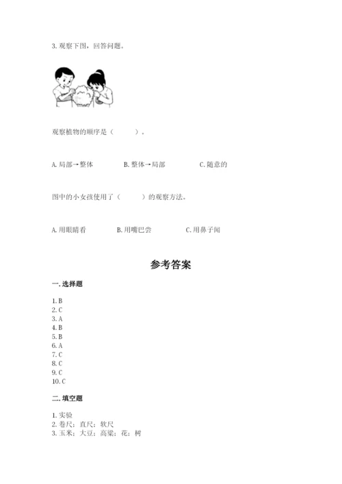 教科版一年级上册科学期末测试卷精品【a卷】.docx