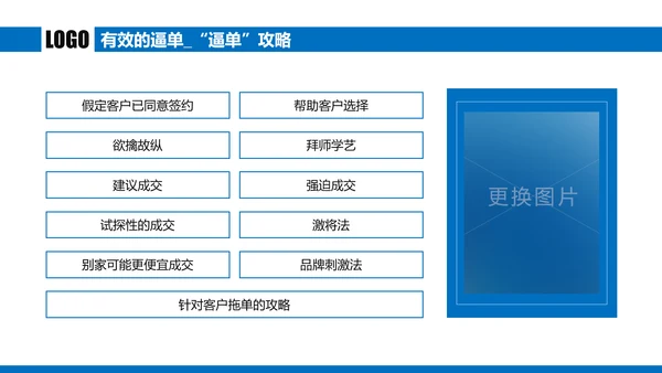蓝色商务谈判企业培训合作共赢PPT模板