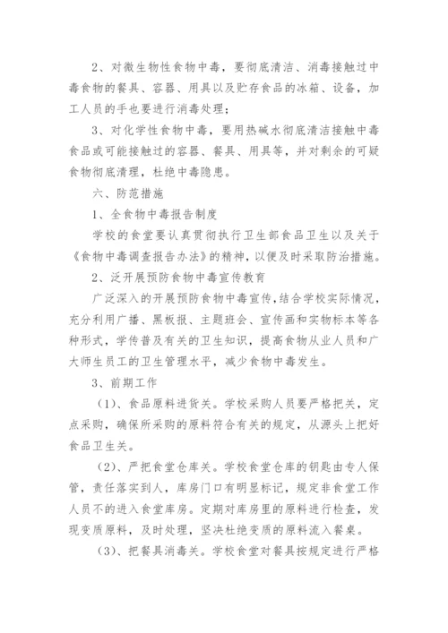 食物中毒专项应急预案演练方案.docx