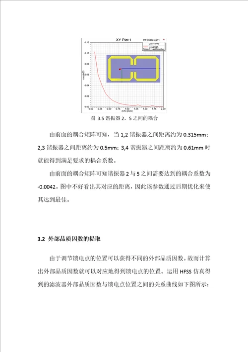 平面带通滤波器设计