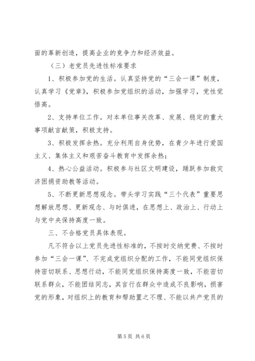 新时期共产党员先进性标准 (6).docx