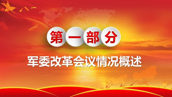 军委改革会议精神解读军队改革PPT模板