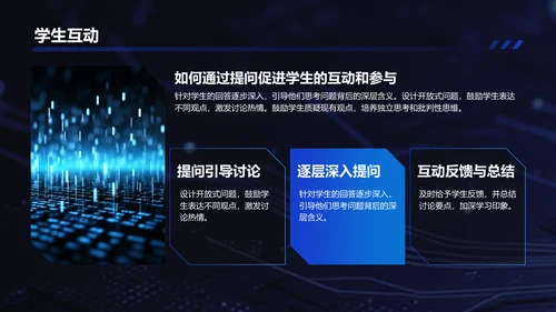 蓝色科技风DeepSeek使用指南PPT模板
