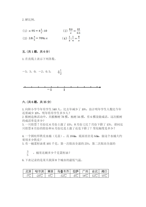 辽宁省【小升初】2023年小升初数学试卷精品（达标题）.docx