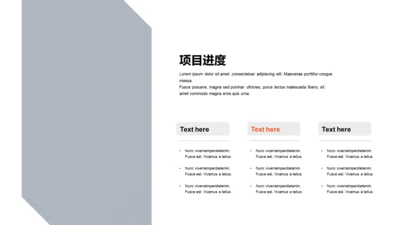 项目进度-简约商务3项PPT