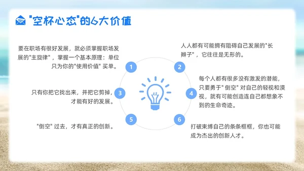 简约风实拍风职场培训空杯心态员工素质培训心态管理心理PPT