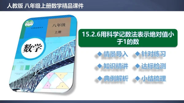 15.2.6 用科学记数法表示绝对值小于1的数 课件（共26张PPT）