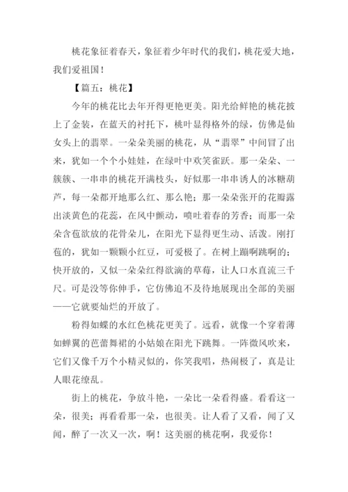 小学生描写桃花的作文.docx