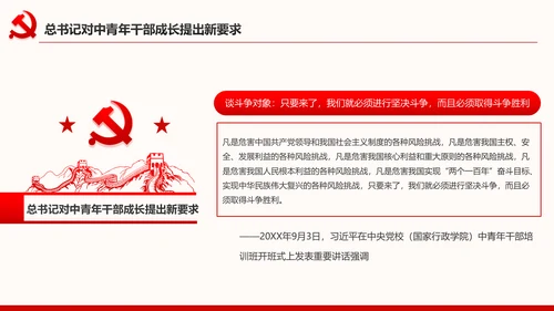 中青年干部培训班开班式上重要讲话新要求PPT