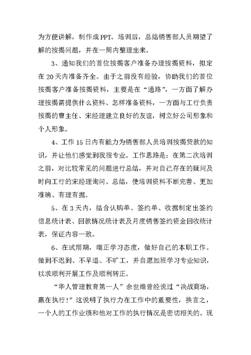 XX年转正述职报告