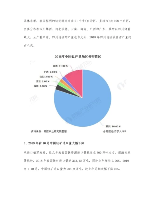 中国钛行业发展现状分析-下游应用广泛、进口量大幅下降.docx