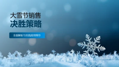 大雪节销售决胜策略