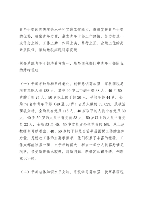 税务系统青年干部培养方案.docx